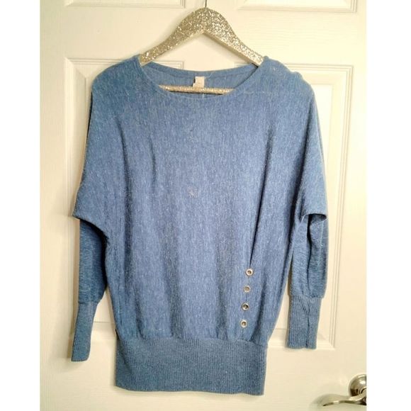 NWT The Frankie Crystal Collection Let's Talk Later Navy Blue Sweater - Picture 1 of 2